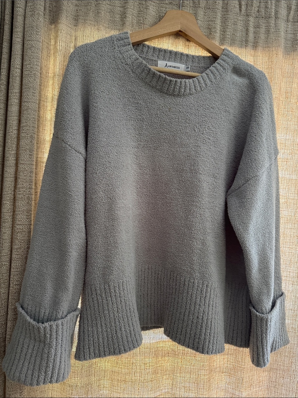 Soft Gray Crewneck Sweater